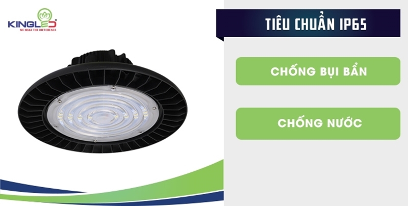 Đèn Led nhà xưởng Highbay UFO tiêu chuẩn IP65 sử dụng cho cả trong nhà, ngoài trời
